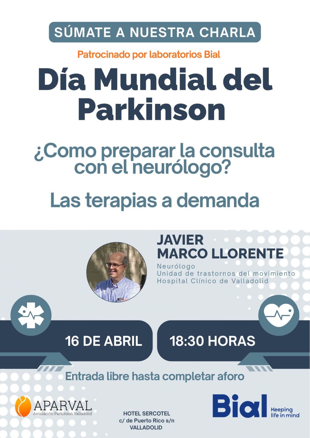 CARTEL CHARLA JAVIER MARCO DM26